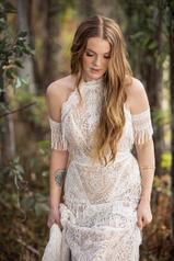 Ryan Ivory Lace Over Ivory Imperial Crepe detail