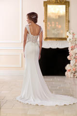 6560 Ivory Gown With Porcelain Tulle Illusion back