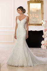 6571 Ivory Gown With Ivory Tulle Illusion front