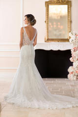 6571 Ivory Gown With Ivory Tulle Illusion back