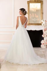 6581 Ivory Gown With Porcelain Tulle Illusion back