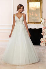 6583 Ivory Gown With Ivory Tulle Illusion front