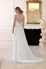 6593 White Gown With White Tulle Illusion back