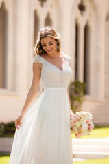 6628 Ivory Lace And French Tulle Over Moscato Gown With detail