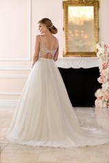 6636 Ivory Tulle And Regency Organza Over Champagne Gow back