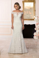 6639 Ivory Lace And Tulle Over Ivory Matte-side Lustre  front