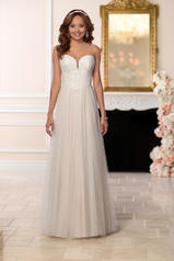 6640 Ivory Lace And French Tulle Over Ivory Matte-side  front