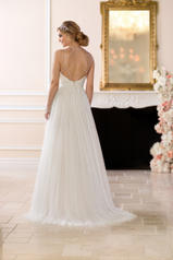 6642 Ivory Lace And French Tulle Over Ivory Gown With P back