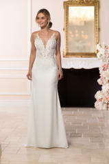 6648 Ivory Gown With Java Tulle Illusion front