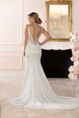 6648 Ivory Gown With Java Tulle Illusion back
