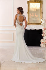6651 White Silver Lace On White Crepe With White Tulle  back