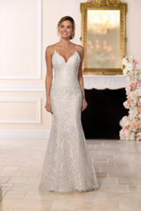 6655 Ivory Lace Over Moscato Gown front