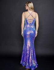 1536 Nude/Blue Ombre back