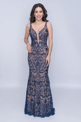 2227 Navy/Nude front