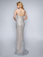 8155 Silver/Nude back
