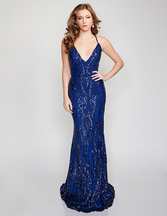 Nina Cannacci - Fitted Sequin Gown