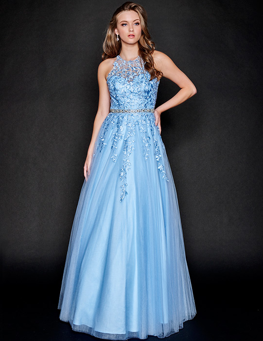 Nina Cannacci - Embroidered Tulle Ball Gown 3188