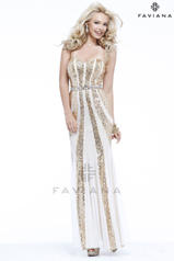 S7323 Gold/Nude front