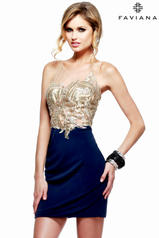 S7629 Navy/Gold front