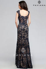 S7814 Navy/Nude back