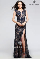 S7814 Navy/Nude front