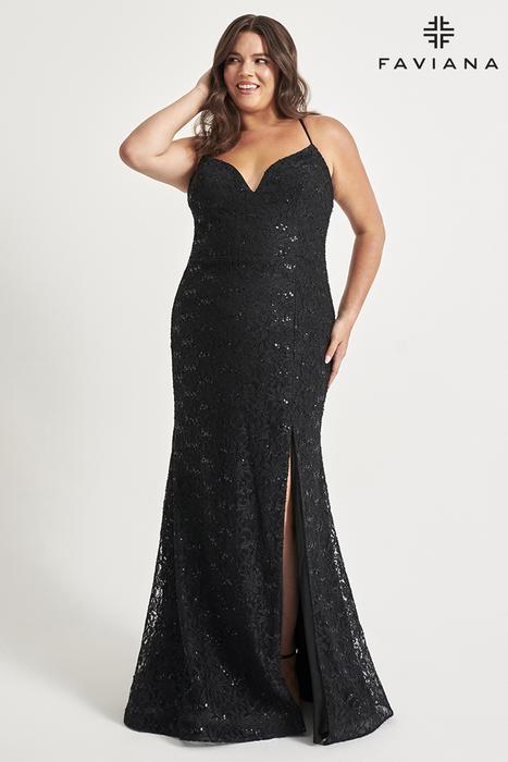 Faviana Curve Plus Size Dress 9546