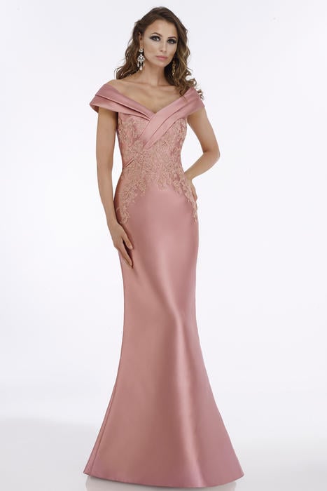 Feriani - Off The Shoulder Lace Applique Gown