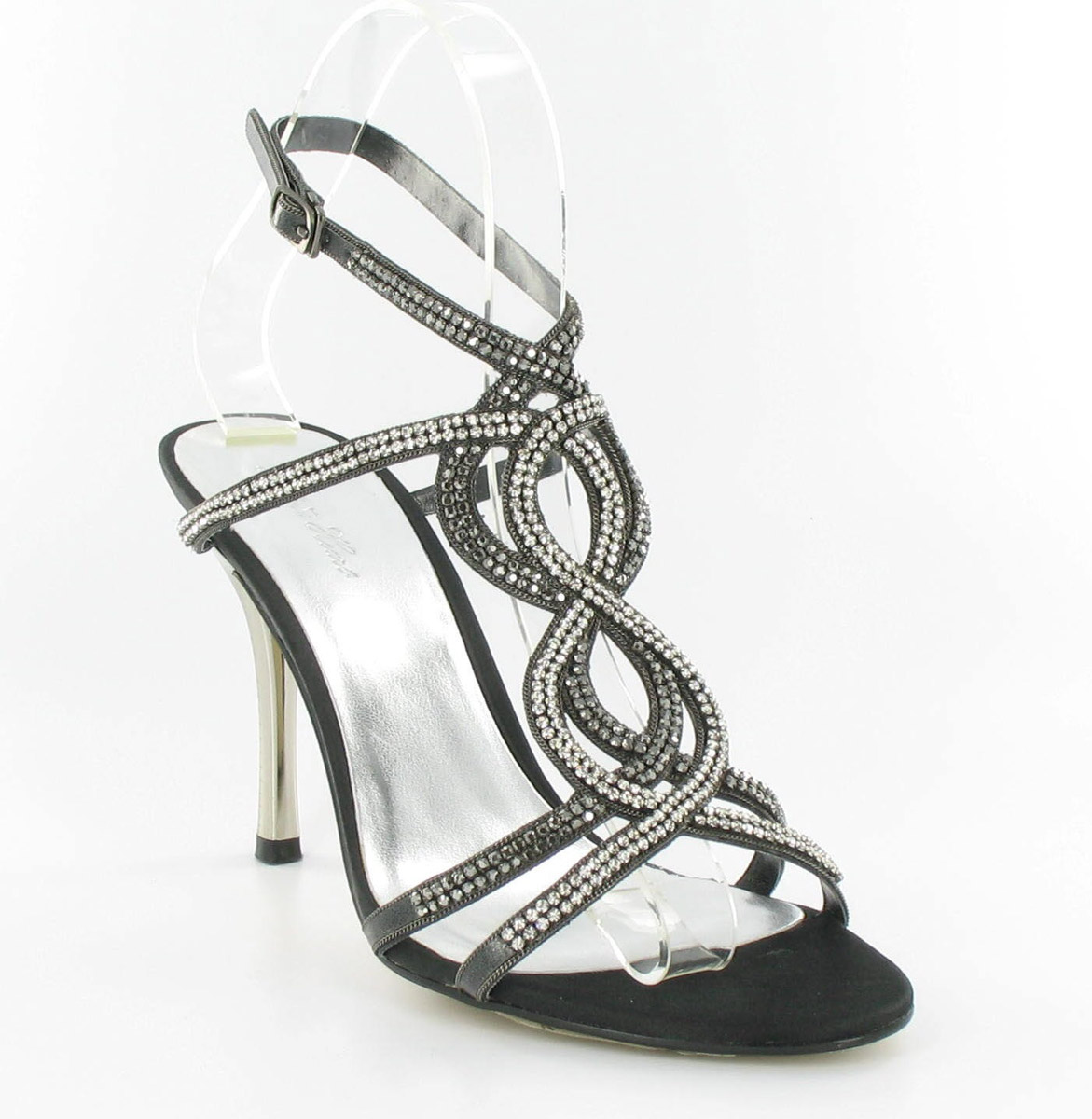 Helen's Heart Couture Shoes CS-69881-016_Black_&_Silver 