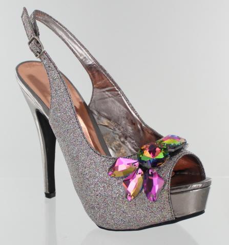 Helen's Heart Formal Shoes FS-6638-1-Silver-CV