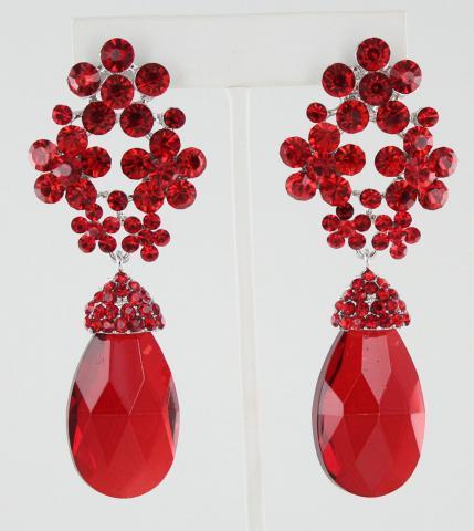 Helens Heart Earrings JE-202-6-S-Red