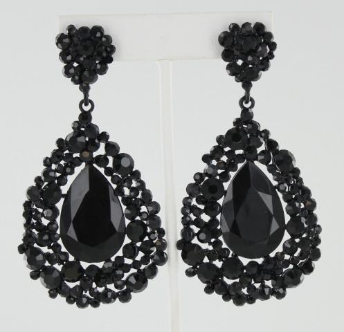Helens Heart Earrings JE-202-7-S-Black