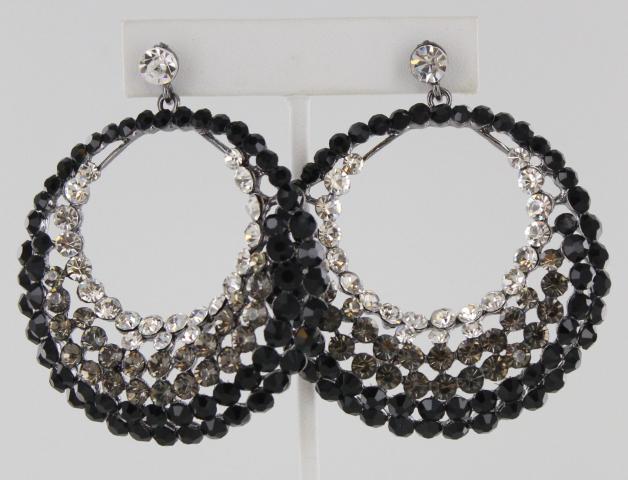 Helens Heart Earrings JE-202-8-S-Black