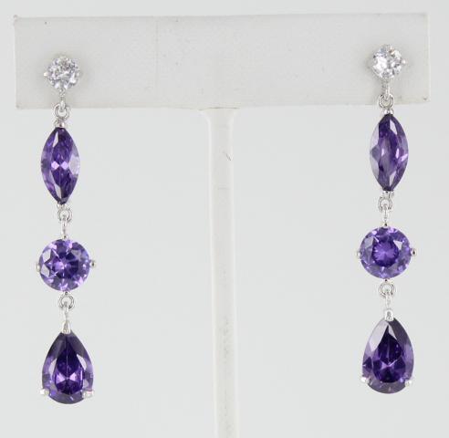 Helens Heart Earrings JE-A63416-S-Purple