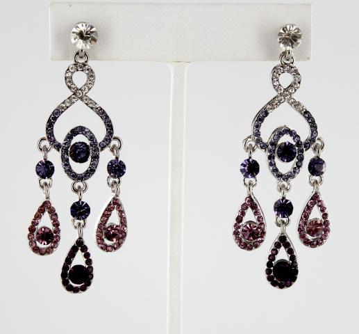 Helens Heart Earrings JE-BT003-S-Purple