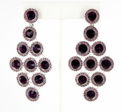 Helens Heart Earrings JE-BT016-S-Purple