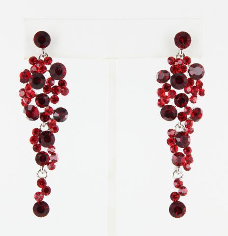 Helens Heart Earrings JE-BX20461-S-Red