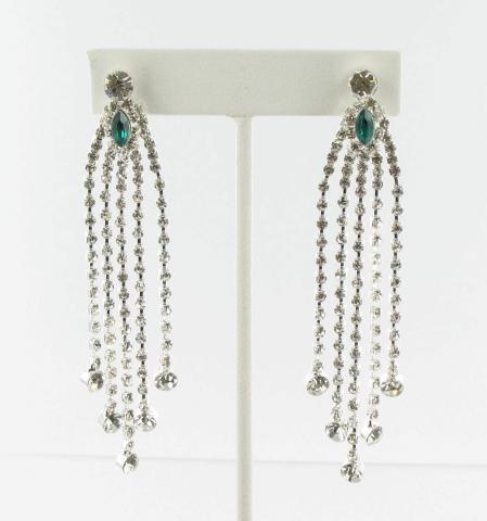 Helens Heart Earrings JE-E0006B-S-Emerald
