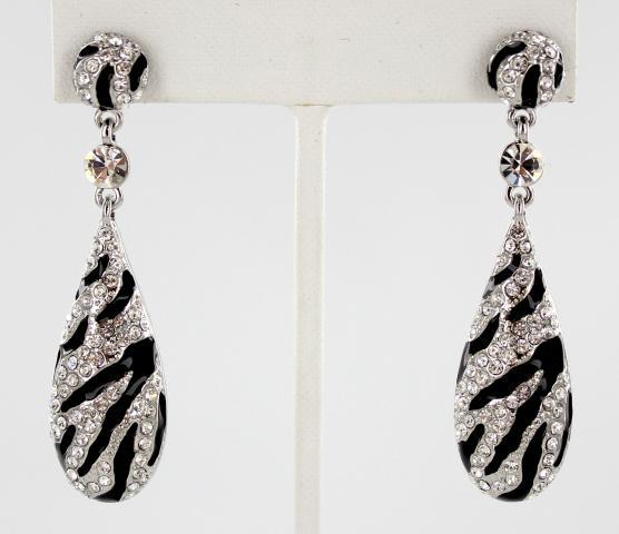 Helens Heart Earrings JE-E010087-S-Zebra