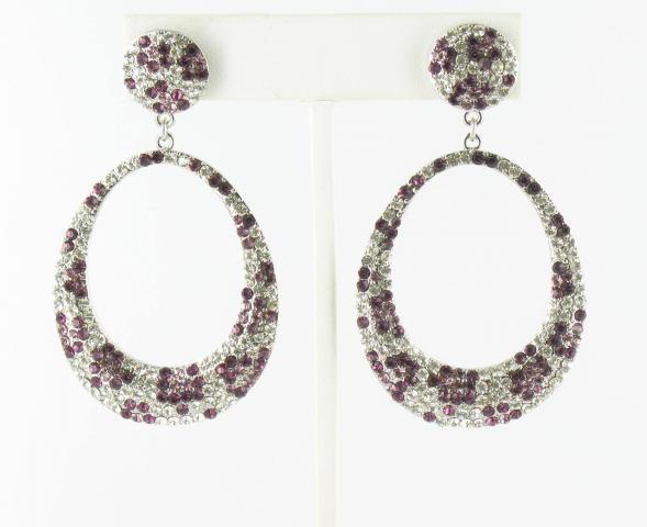 Helens Heart Earrings JE-E06763-S-Leopard-purple