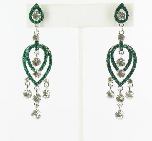 Helens Heart Earrings JE-E08843-S-Emerald
