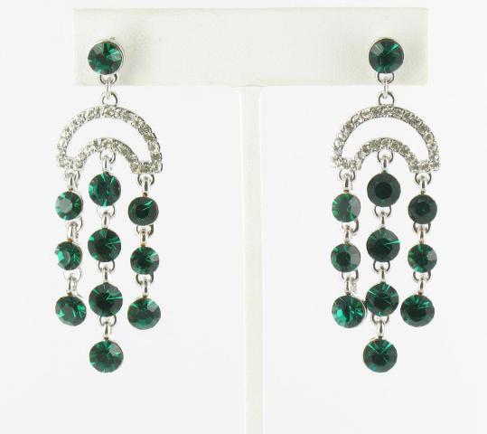 Helens Heart Earrings JE-E08851-S-Emerald
