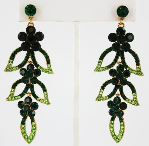 Helens Heart Earrings JE-E08870-S-Emerald