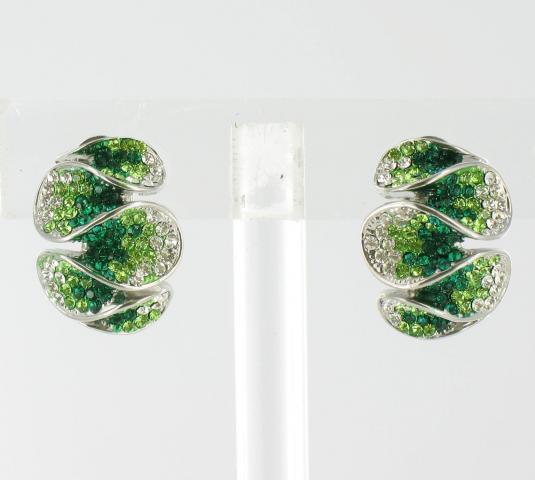 Helens Heart Earrings JE-E08989-S-Emerald