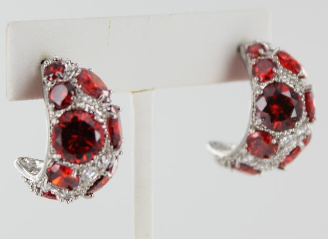 Helens Heart Earrings JE-E10041-S-Red