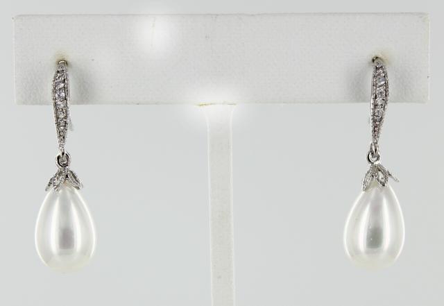 Helens Heart Earrings JE-E10243-S-Pearl