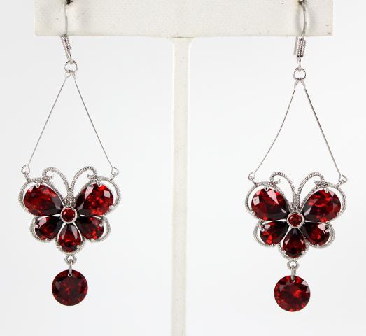 Helens Heart Earrings JE-E1056-S-Red