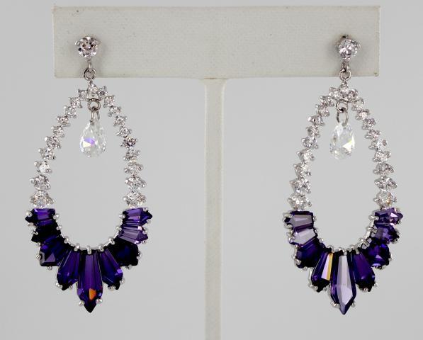 Helens Heart Earrings JE-E5072-S-Purple