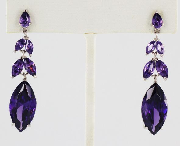 Helens Heart Earrings JE-E5073-S-Purple