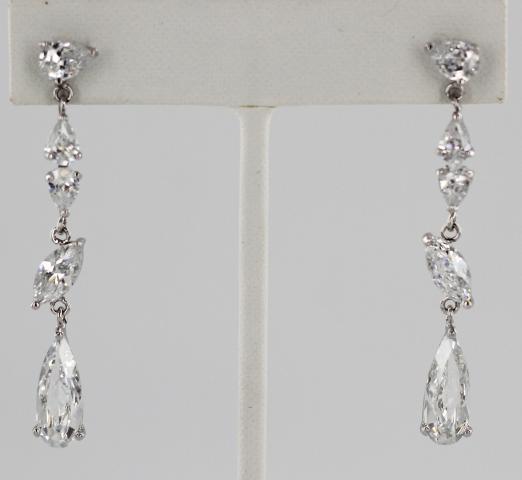 Helens Heart Earrings JE-E5094-S-Clear
