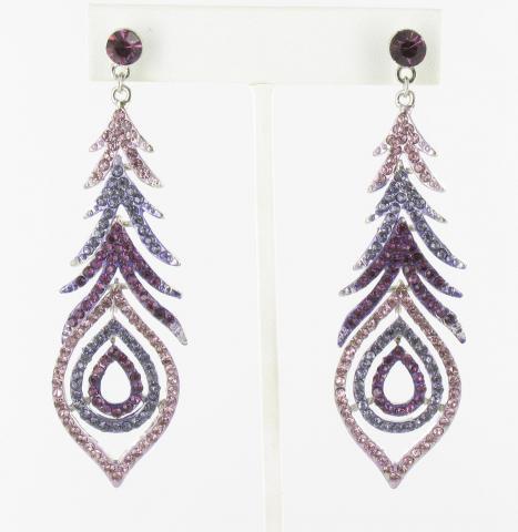 Helens Heart Earrings JE-E528-S-Purple
